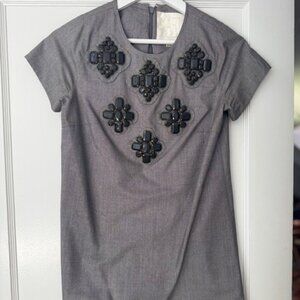 Vintage silver mini dress